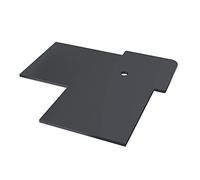 Anthracite Grey Aluminium End Cap for 90? External Corner Trim of Coastline Composite Cladding Board