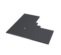 Anthracite Grey Aluminium End Cap for 90? Internal Corner Trim of Coastline Composite Cladding Board