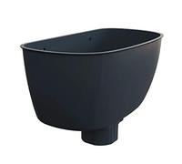 Anthracite Grey Downpipe Hopper Head Universal Connector, Freeflow Water Systems