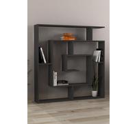 Anthracite Grey Maze Bookcase Room Divider Shelving Unit Modern Design FWStyle Grey One Size