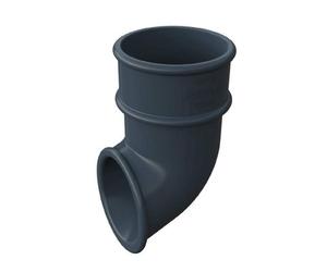 Anthracite Grey Round 68mm Downpipe Shoe, Freeflow Rain Water Systems