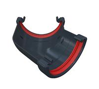 Anthracite Grey Round Gutter 135 Degree Angle Joint, Freeflow 112mm Rain Water Systems