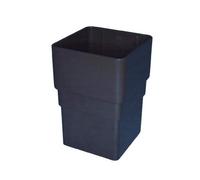 Anthracite Grey Square 65mm Downpipe Straight Connector, Freeflow Water Systems