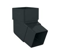 Anthracite Grey Square Downpipe 112.5 Degree Offset Bend, Freeflow Water Systems