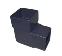 Anthracite Grey Square Downpipe 92.5 Degree Offset Bend, Freeflow Water Systems