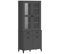 Highboard Sideboard Storage Cupboard Home Side Cabinet Solid Wood Pine vidaXL