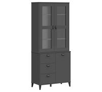 Highboard Sideboard Storage Cupboard Home Side Cabinet Solid Wood Pine vidaXL