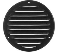 Anthracite Metal Round Air Vent Grille 125mm / 164mm With Fly Screen