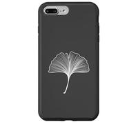 Anthracite Minimalistic Ginkgo Leaves Gingko Tree Case for iPhone 7 Plus/8 Plus