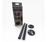 Anthracite Radiator Pipe Covers 15mm x 200mm, Snap-On Clip-On Pipe Sleeve Cover Kit with Collar, Talon Snappit Compatible ACSNA/K2, Cut to Size Heating Pipe Covers - Hanicks