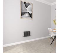 Anthracite radiators Horizontal 2 Column Rads Cast Iron Style Central Heating radiators for Bathroom,Living Room and Kitchen 300x425mm