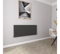 Anthracite Radiators Horizontal Rad Double Flat Panel Central Heating Radiators 600 * 1428mm