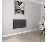 Anthracite Radiators Horizontal Rad Single Flat Panel Central Heating Radiators 600 * 1020mm