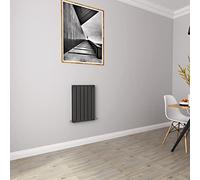 Anthracite Radiators Horizontal Small Rad Double Flat Panel Central Heating Radiators 600 * 408mm
