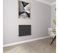 Anthracite Radiators Horizontal Small Rad Double Flat Panel Central Heating Radiators 600 * 748mm