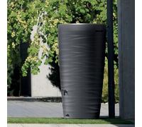 (Anthracite) Rainwater tank Water butt Collection Storage Harvesting 240L + Maze