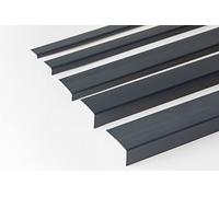 ANTHRACITE Ral 7016 Plastic PVC Corner 90° 2.5 Meters Angle Wall Guard Edge Protector TMW Profiles (17x5 mm)