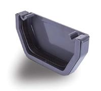 Anthracite Square External Gutter Stop End