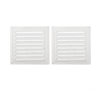 Anthracite Stainless Steel Air Vent Cover 200x200mm Ventilation Grille With Protective Screen For Ceiling And Side Wall Hvac Systems Register Modern Indoor Air Quality Solution(2PCS White)