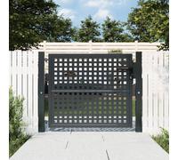 Garden Gate Driveway Fence Gate Fence Panel Patio Gate Anthracite Steel vidaXL