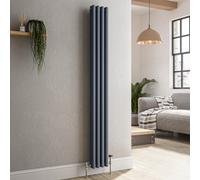 Anthracite Vertical Column Radiator - Reggio Traditional Designer Range - Various Sizes