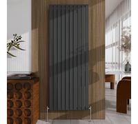 Anthracite Vertical Designer Radiator - 1800×680mm Single Panel Flat - Modern Central Heating Bathroom Radiator