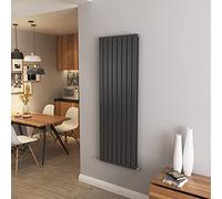 Anthracite Vertical Radiator Double Column Flat Panel Central Heating Radiators 1600 * 544mm
