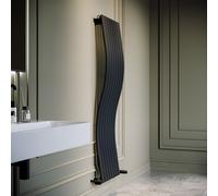 Anthracite Vertical Wave Designer Single Panel Radiator 1600 x 470mm - Opala
