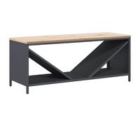 vidaXL Firewood Rack with Wooden Top Anthracite 100.5x35.5x40 cm