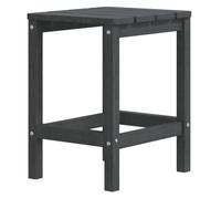vidaXL Garden Adirondack Table Anthracite 38x38x46 cm HDPE UK HOT