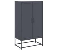 (anthracite) vidaXL Highboard Sideboard Side Cabinet Home Storage Organiser Cupboard Steel