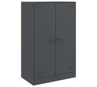 (anthracite) vidaXL Sideboard Home Storage Cupboard Side Cabinet Highboard Black Steel