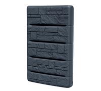 (Anthracite) Water Butt Rainwater Collector Wall Mounted Tank 400L Flat Slim Space Saving