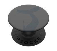 Anthracite Whale Fin Orcas Rescue Orca Sea Animal Whale PopSockets Adhesive PopGrip