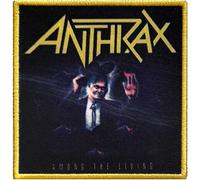 Anthrax Among The Living Embroidered Iron On Patch Yellow/Black One Size