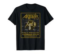 Anthrax Among The Living Flier Vintage T-Shirt, Men, Black, Medium