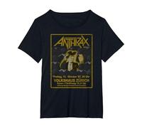 Anthrax Among The Living Flier Vintage T-Shirt, Women's Plus, Black, 3X