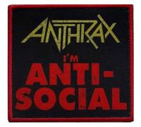 Anthrax Anti-Social Patch (One Size) (Red/Yellow/Black)