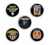 Anthrax Badge/button Among The Living Set of 5 Multicolours