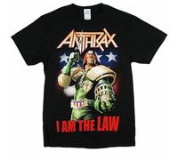 Anthrax I Am The Law Judge Dredd Black T Shirt New Band Merch Black L