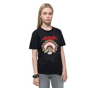 Anthrax Kids T Shirt War Dance Band Logo Official Black Ages 5-14 yrs XX-Large (12/13 Yrs)