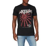Anthrax Men's Live In Japan Short Sleeve T-Shirt, Black, Large