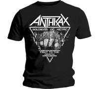 Anthrax Men's Soldier Of Metal FTD T-Shirt in Black | Size: XL Anthrax Black XL