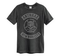 Anthrax New York City Amplified Charcoal Small Unisex T-Shirt NEW