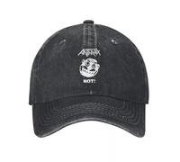 Anthrax Not Baseball Caps Casual Distressed Denim Thrash Metal Band Snapback Hat Unisex Style Outdoor Activities Caps Hat，for All Seasons