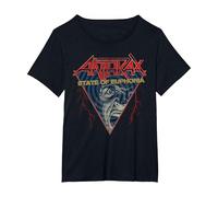 Anthrax Optical Euphoria T-Shirt, Women's Plus, Black, 1X