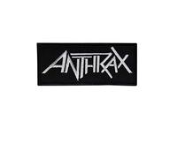 Anthrax Silver Metal Band Patch Badge Embroidered Iron on Applique Souvenir Accessory