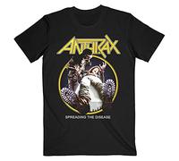 Anthrax T Shirt Spreading The Disease Track List Official Mens Black M