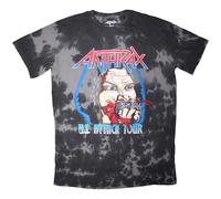 Anthrax Women's Fistful Of Metal Tie Dye T-Shirt in Black | Size: Small Anthrax Black S