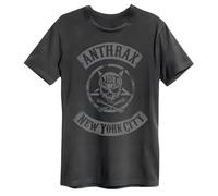 Anthrax York City Amplified T Shirt Black